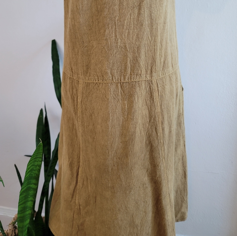 SOLD ❌️ 🎉HP VTG 90s R.J. & Co. Linen Blend Safari Dress - Picture 10 of 13